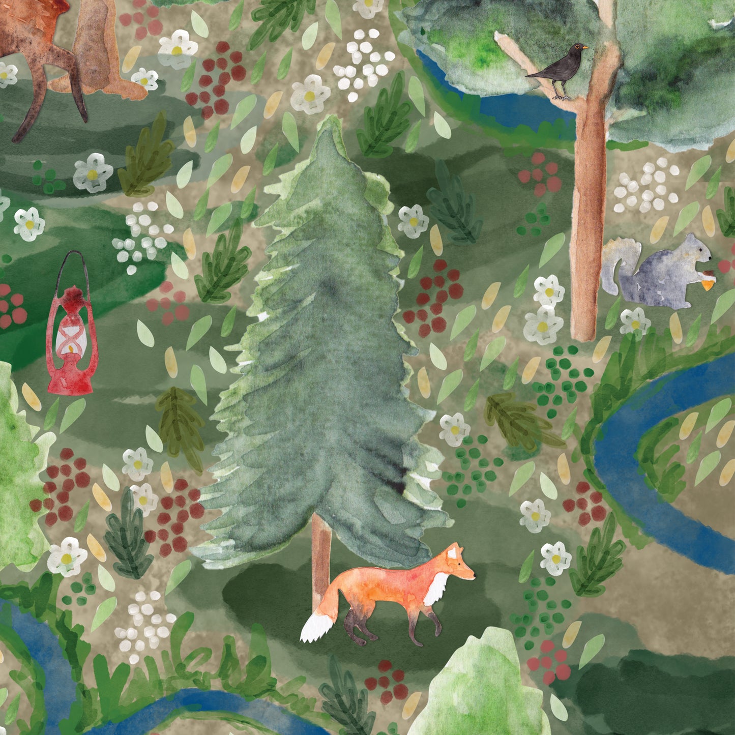 Fox Greeting Card