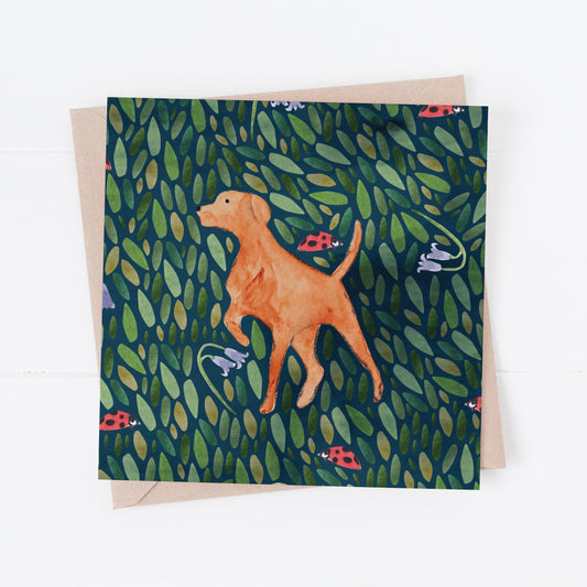 Fox Red Labrador Greeting Card