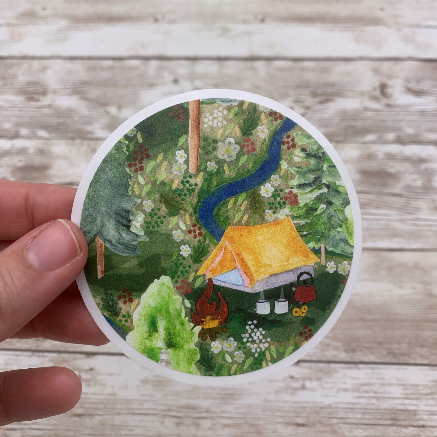 Wild Camping Sticker