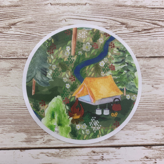 Wild Camping Sticker