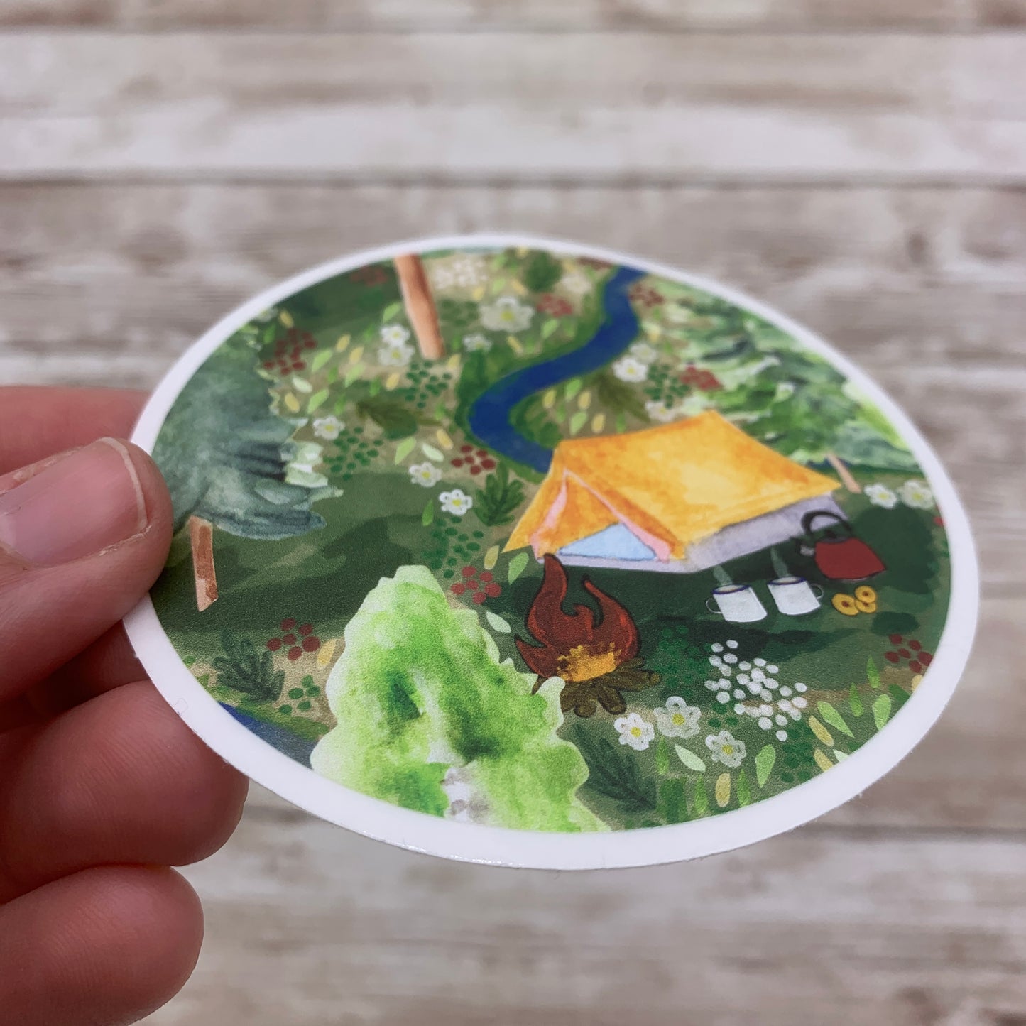 Wild Camping Sticker