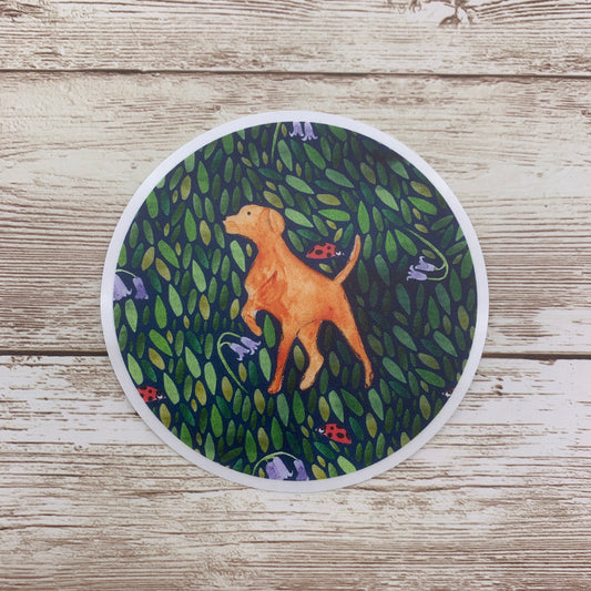 Fox Red Labrador Sticker