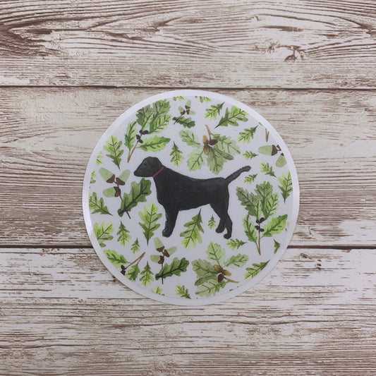 Black Labrador Sticker