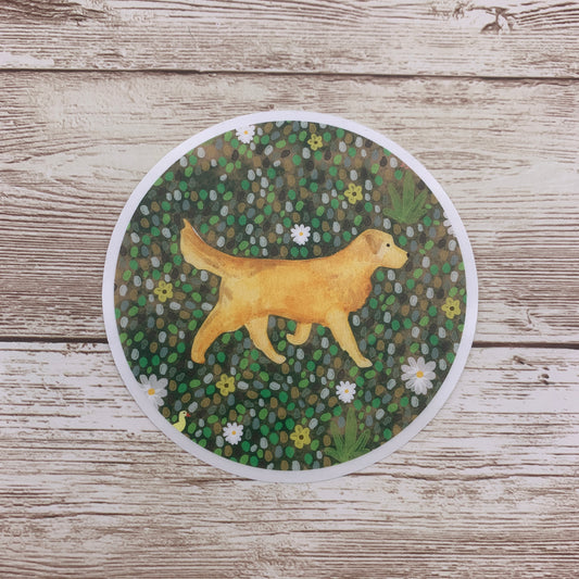 Golden Retriever dog Sticker