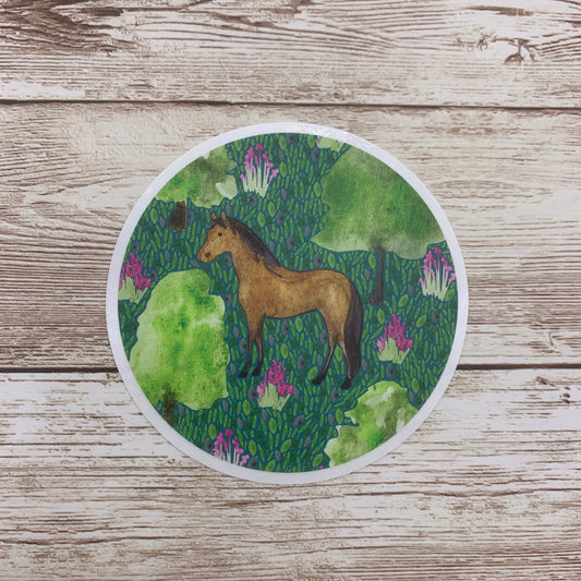 Mustang Horse Sticker