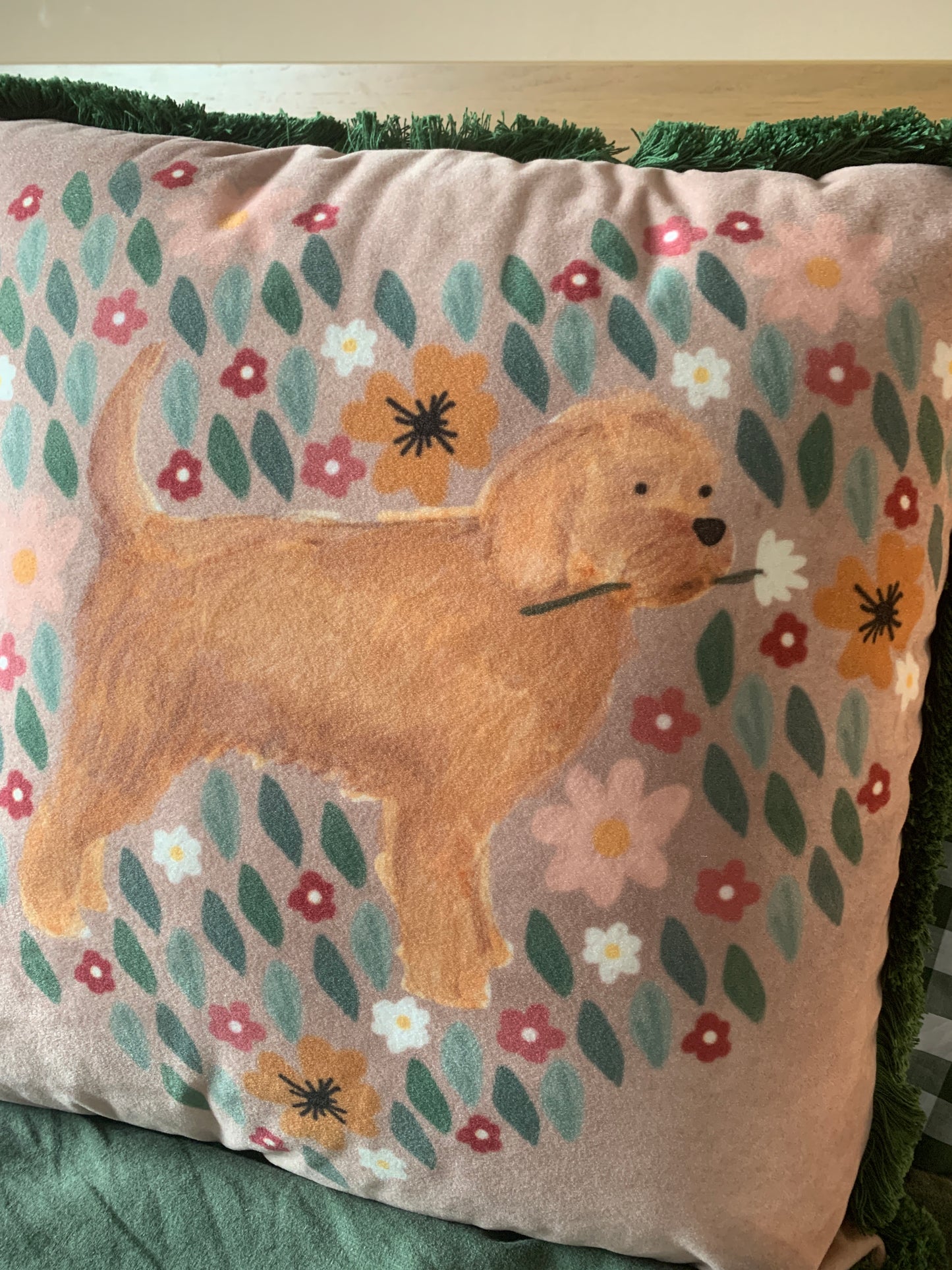 Cockapoo Velvet Cushion
