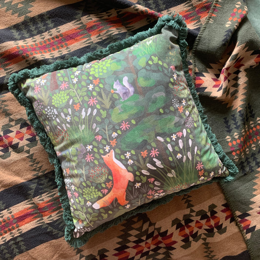 Fox Velvet Cushion