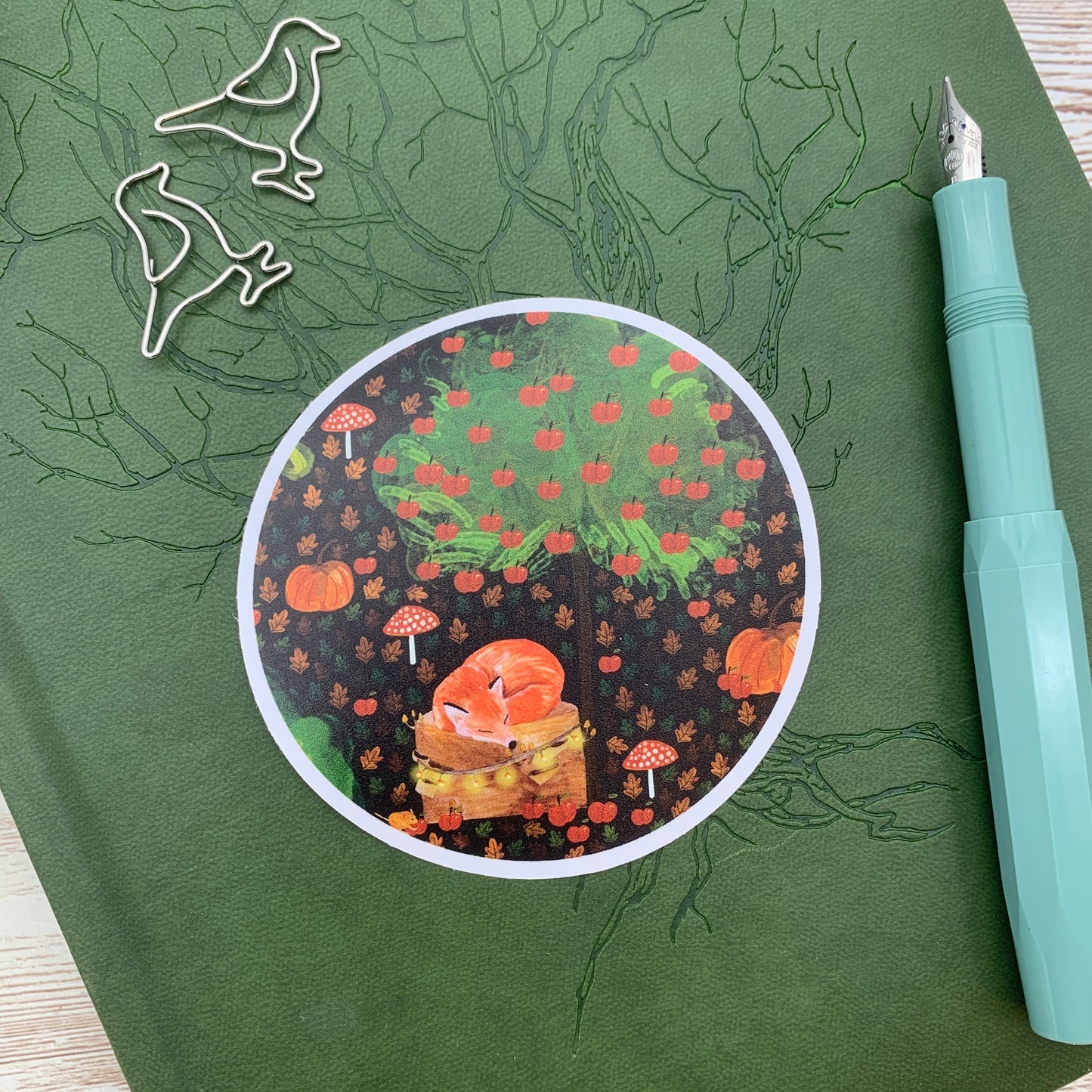 Sleepy Fox Sticker