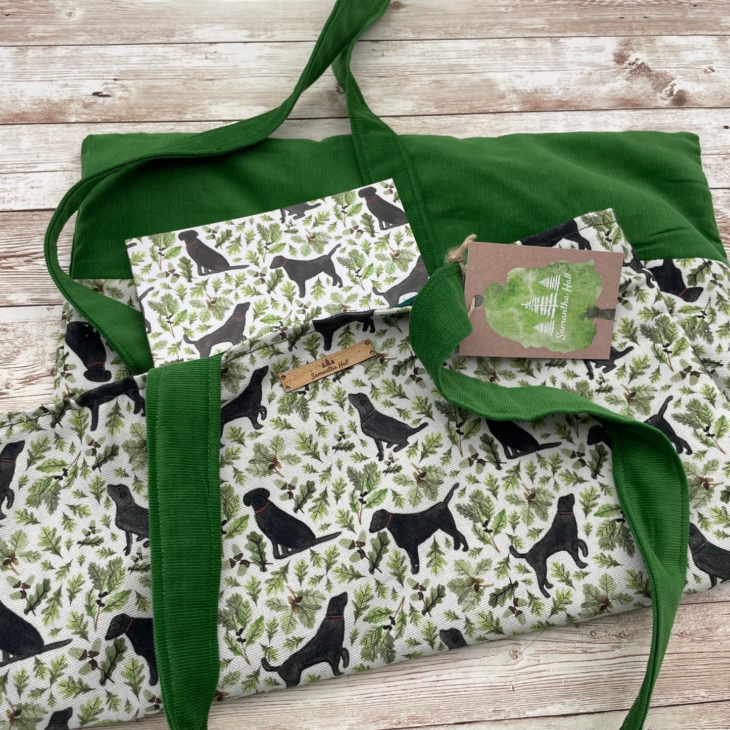 Black Labrador Tote Bag
