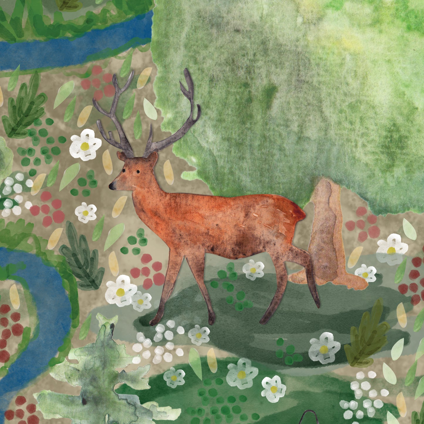 Stag Greeting Card