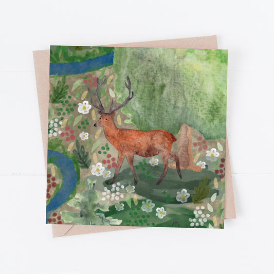 Stag greeting card