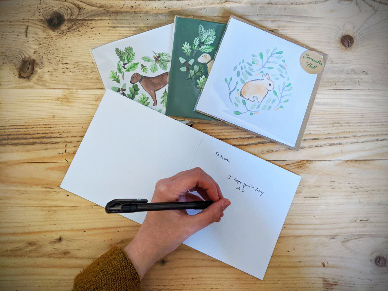 Ginger Tabby Cat Greeting Card