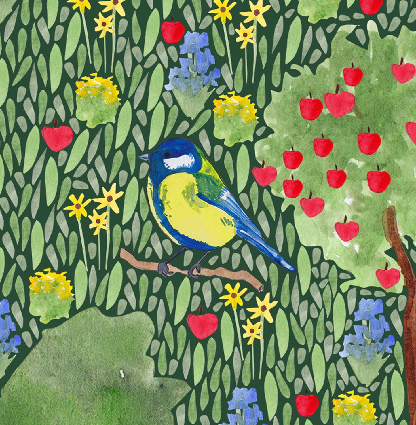 Great tit bird Greeting Card