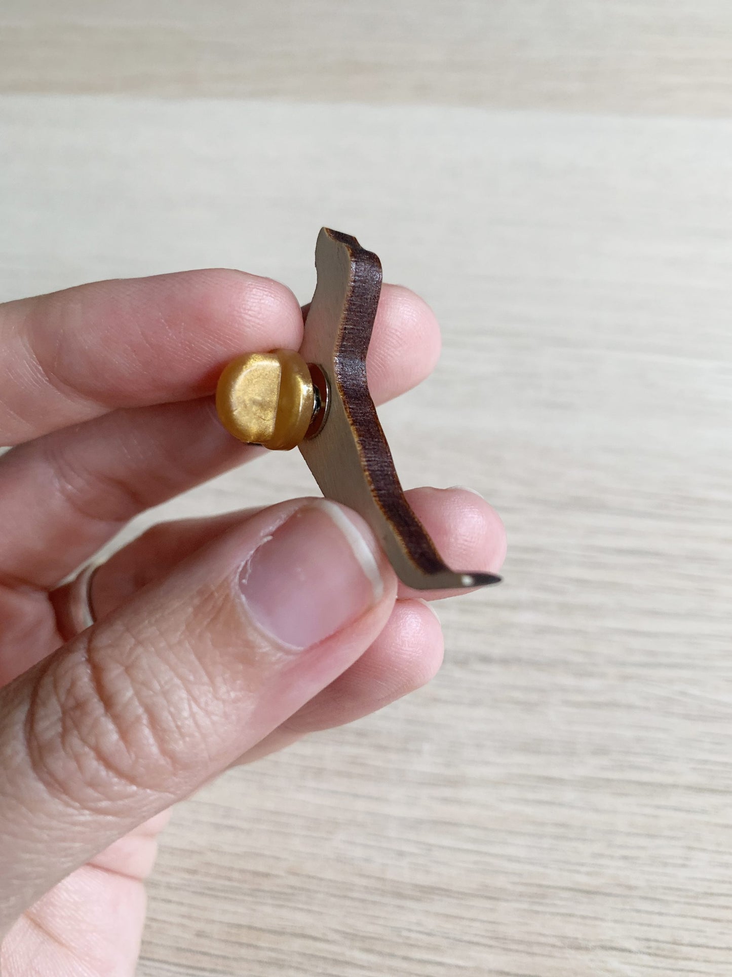 Black Labrador Wooden Pin