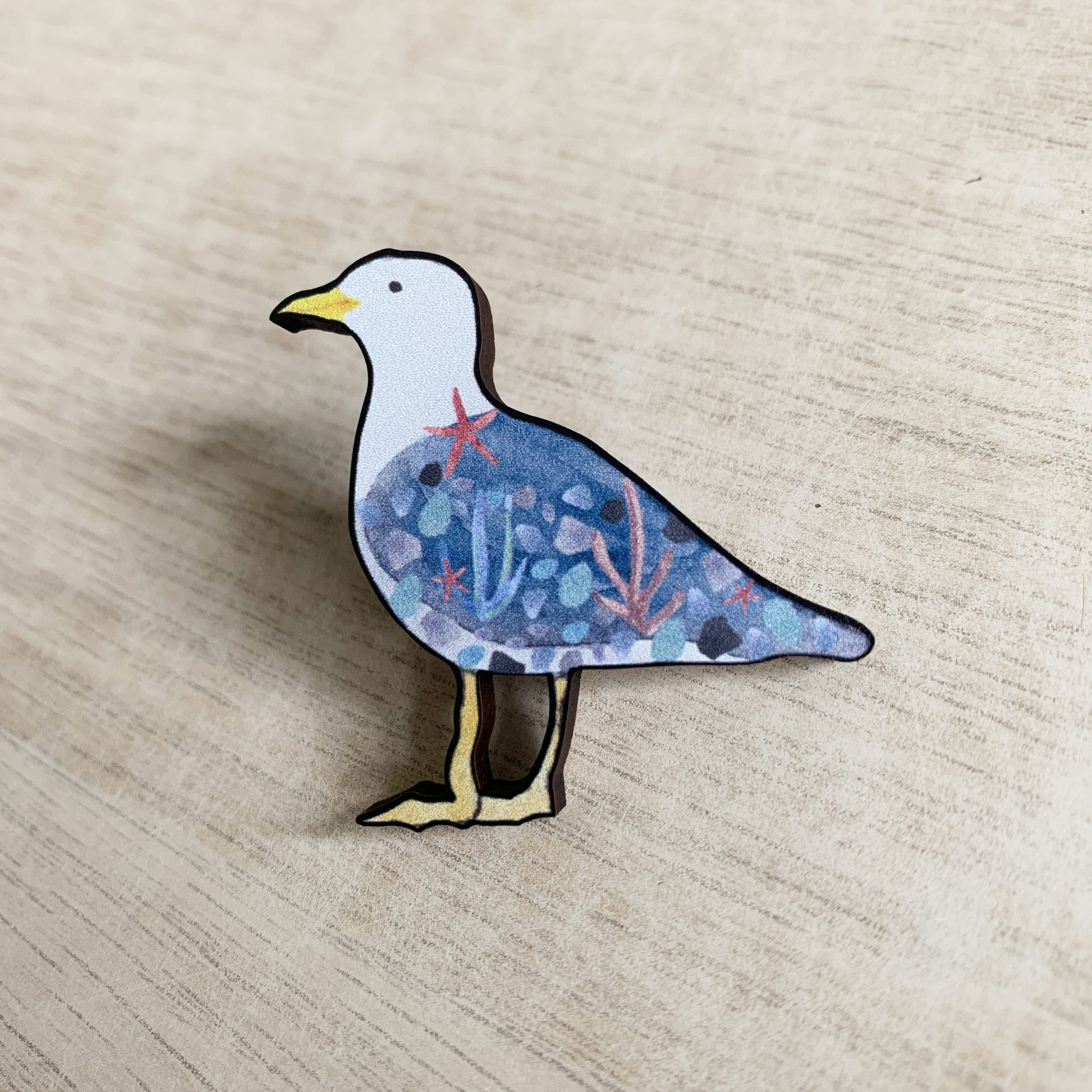Seagull Wooden Pin