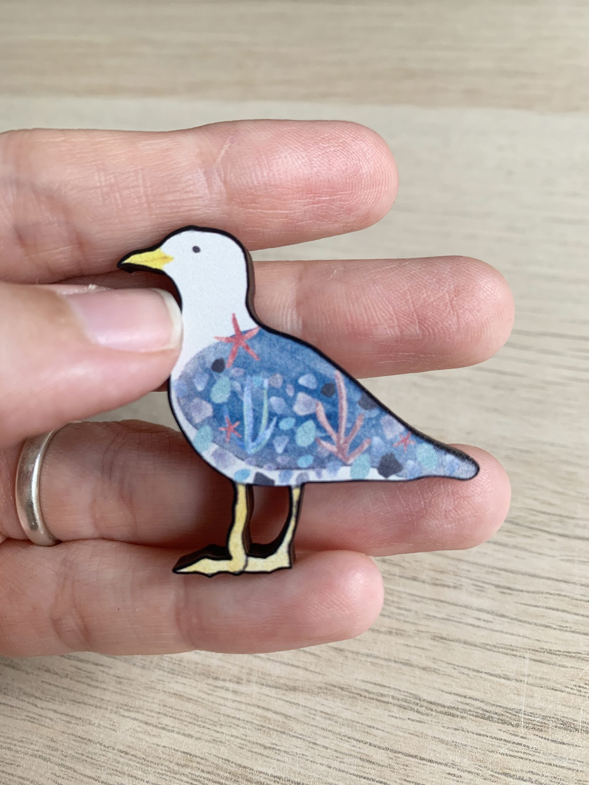 Seagull Wooden Pin