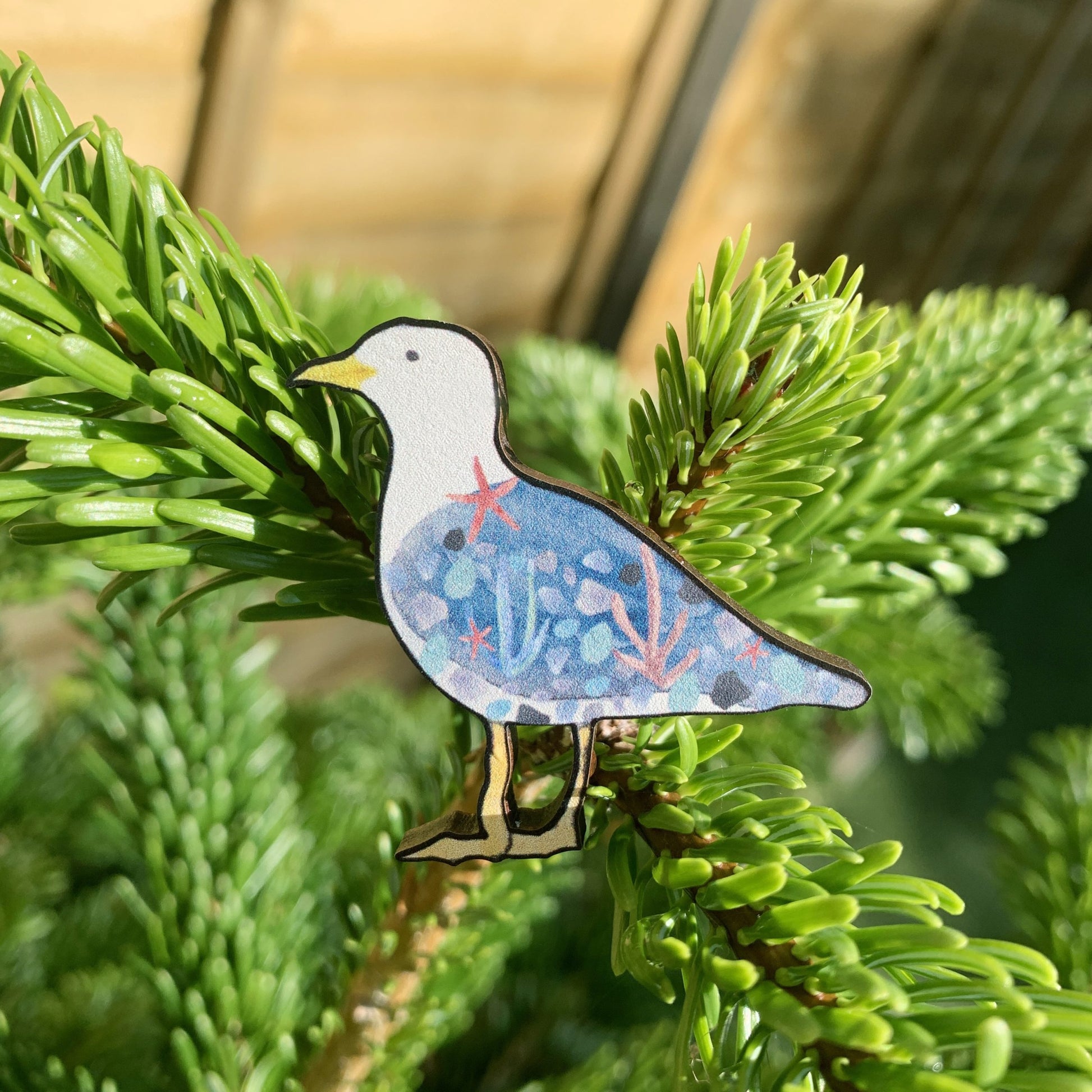 Seagull Wooden Pin