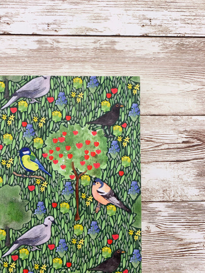 Garden birds notebook