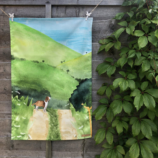 Springer Spaniel tea towel