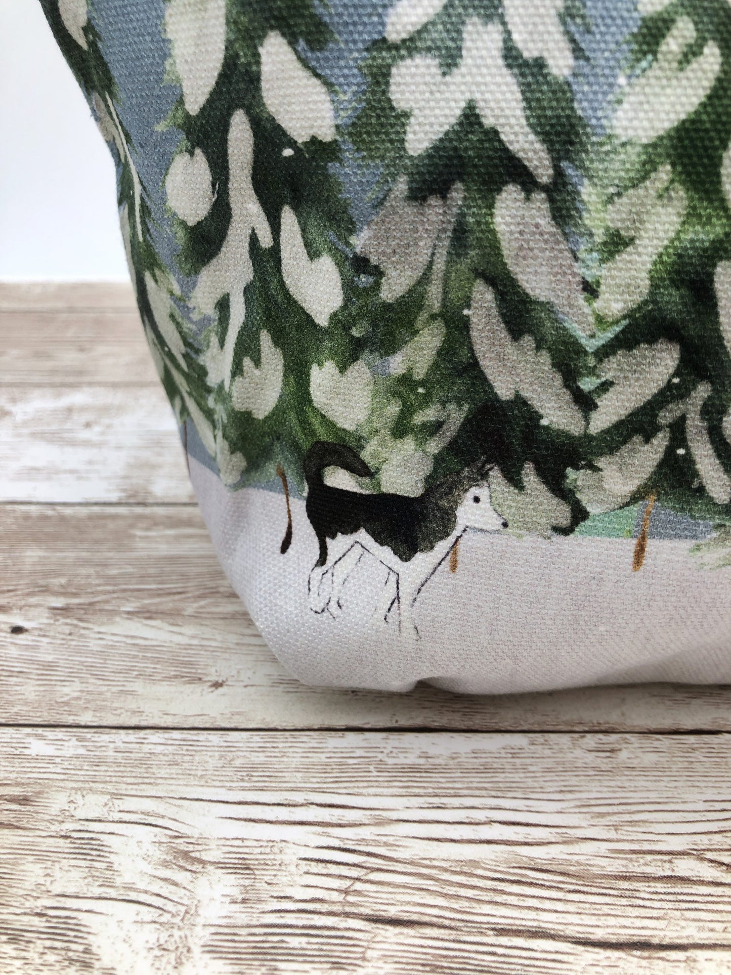 Husky in the Wilderness Cosmetic Bag