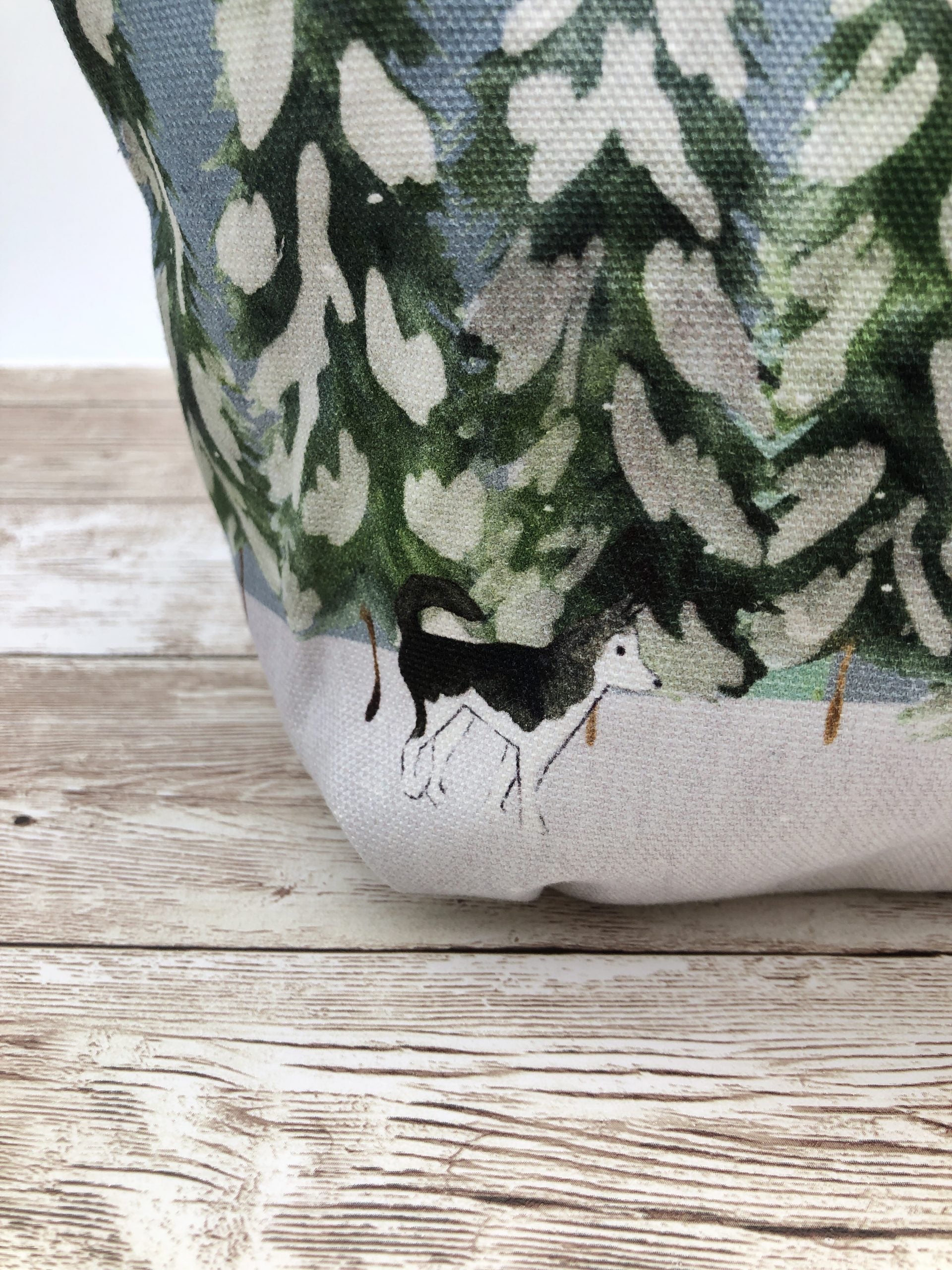 Husky in the Wilderness Cosmetic Bag