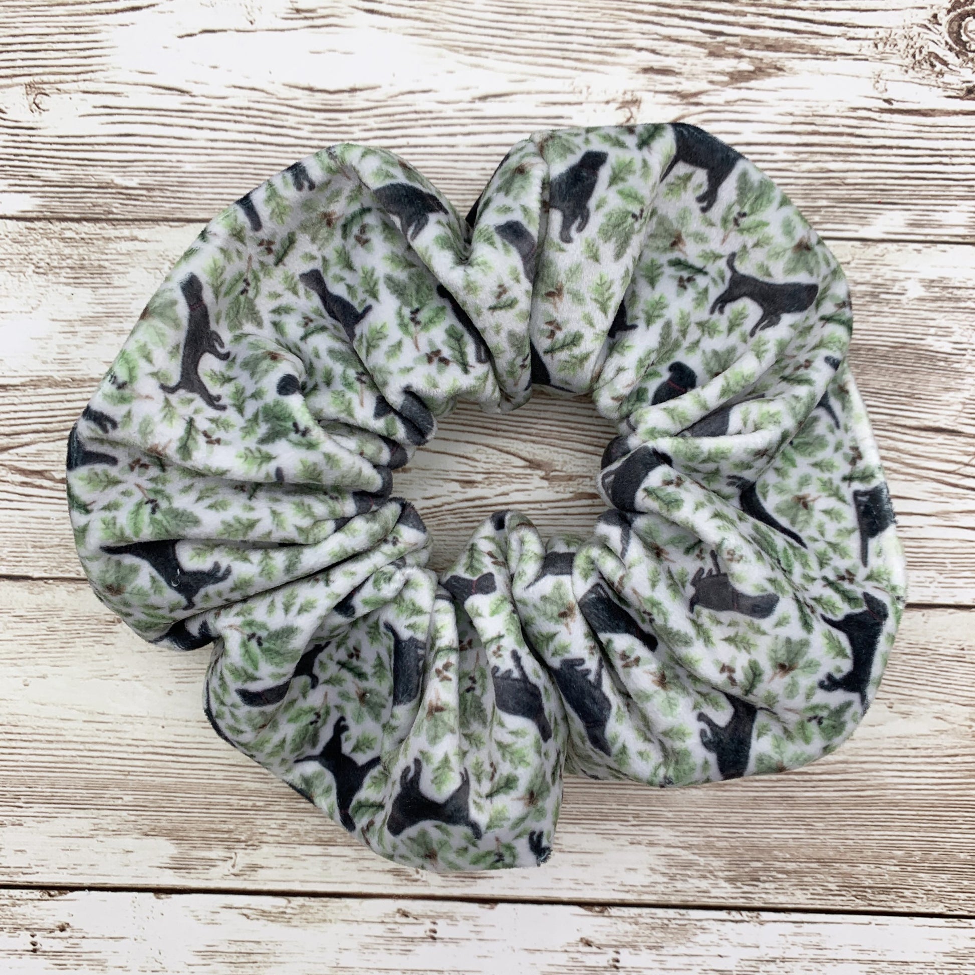 Black Labrador Hair Scrunchie