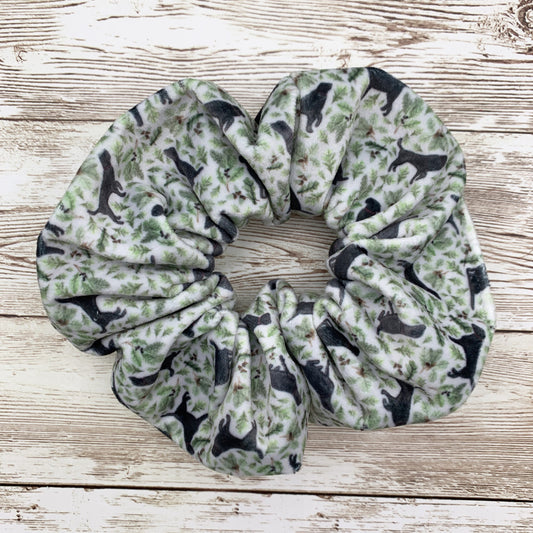 Black Labrador Hair Scrunchie
