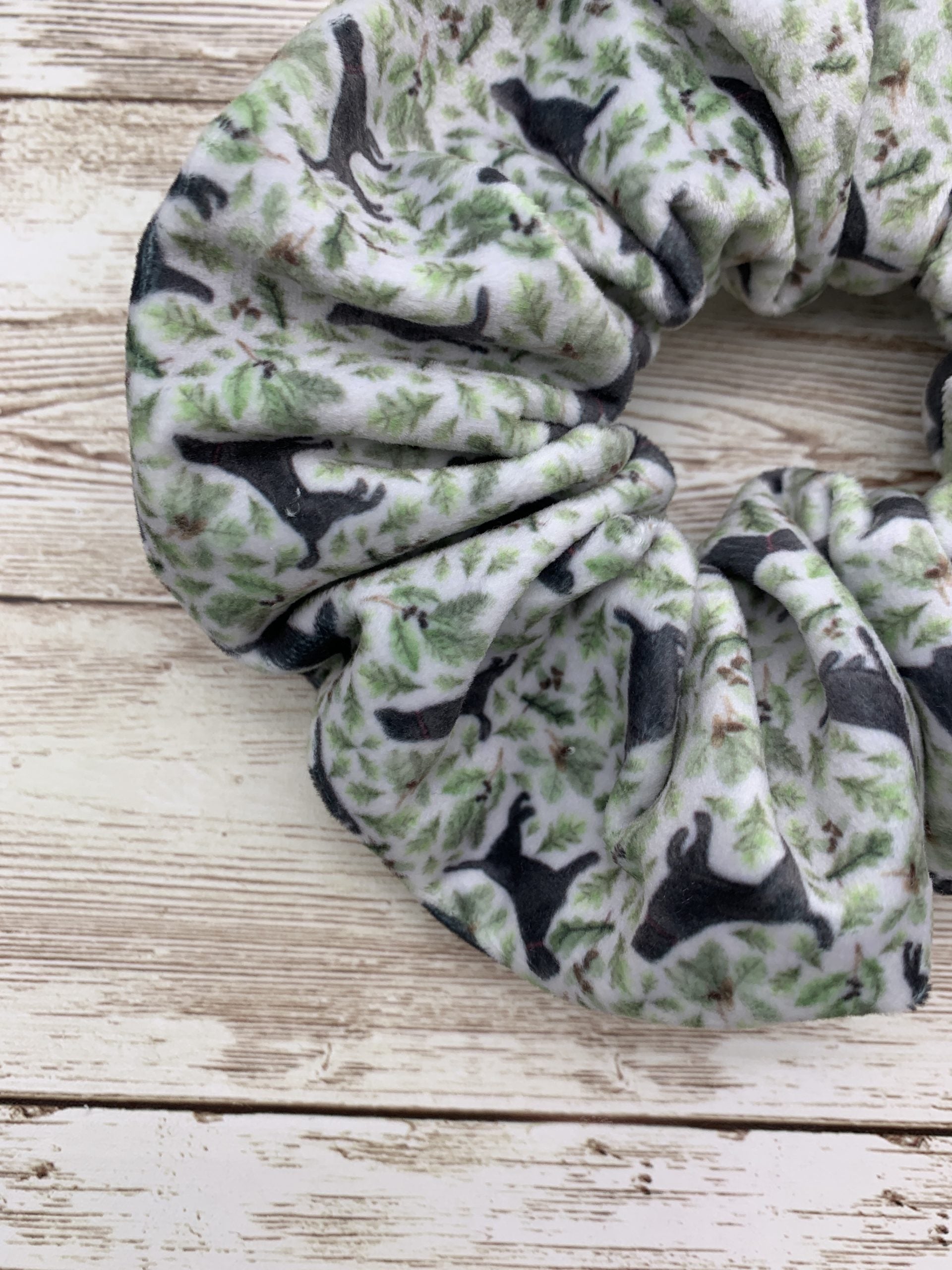 Black Labrador Hair Scrunchie