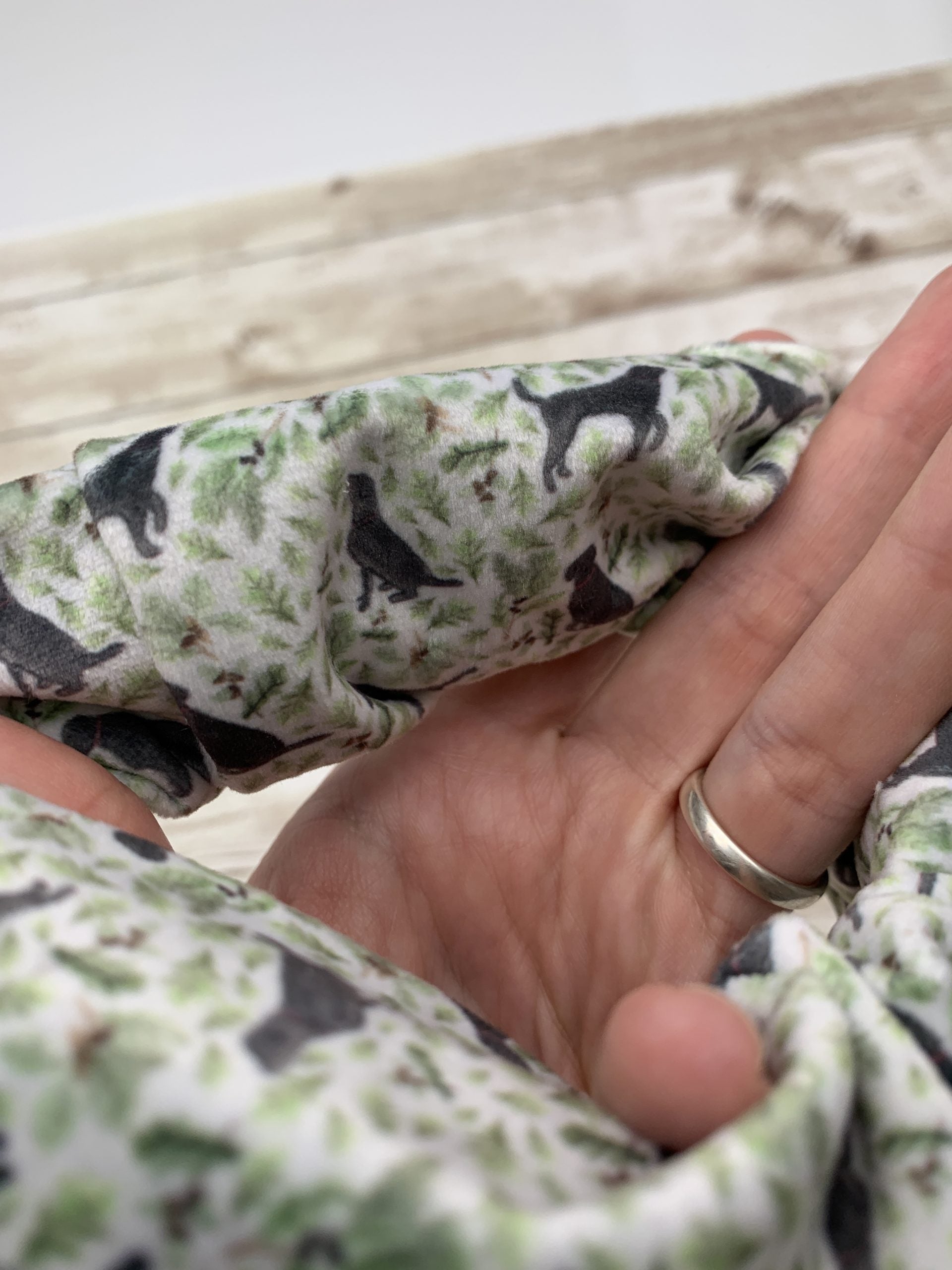 Black Labrador Hair Scrunchie