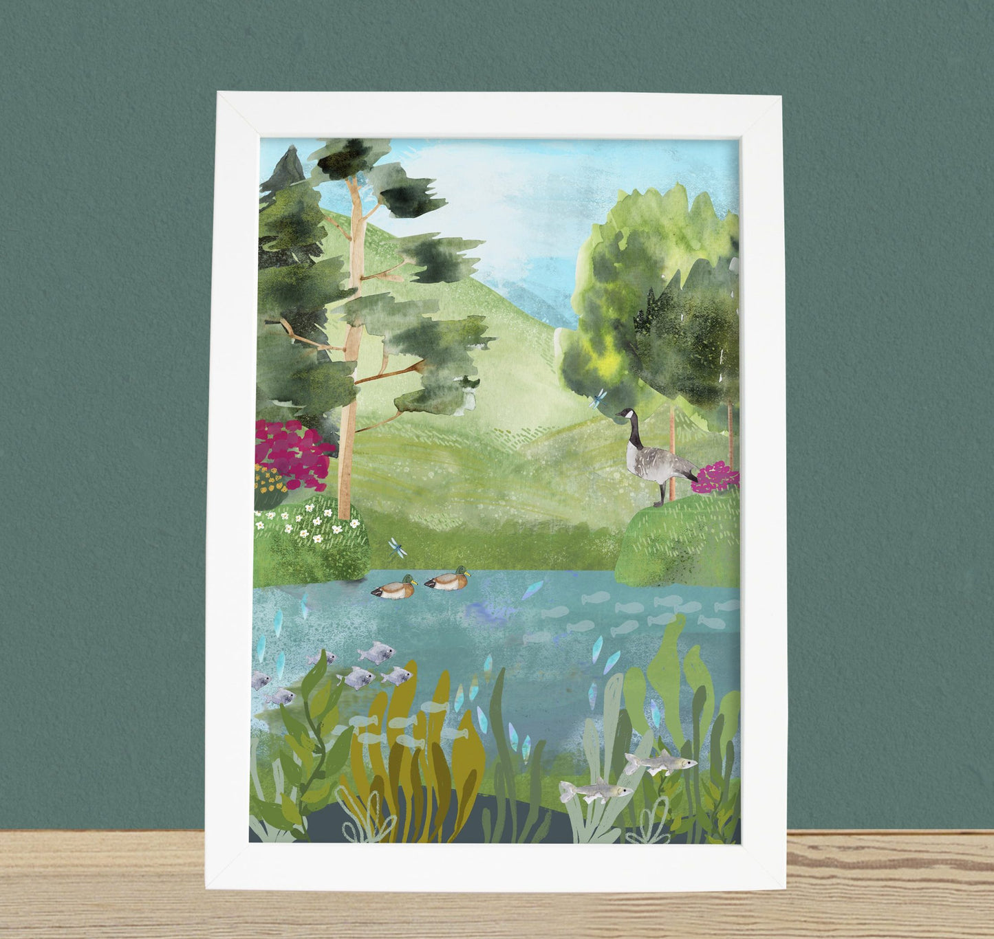 By the Lake Art Print