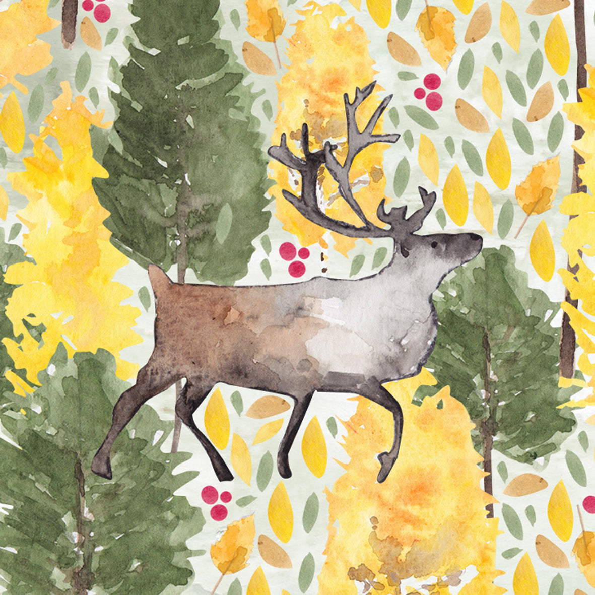Reindeer greeting card