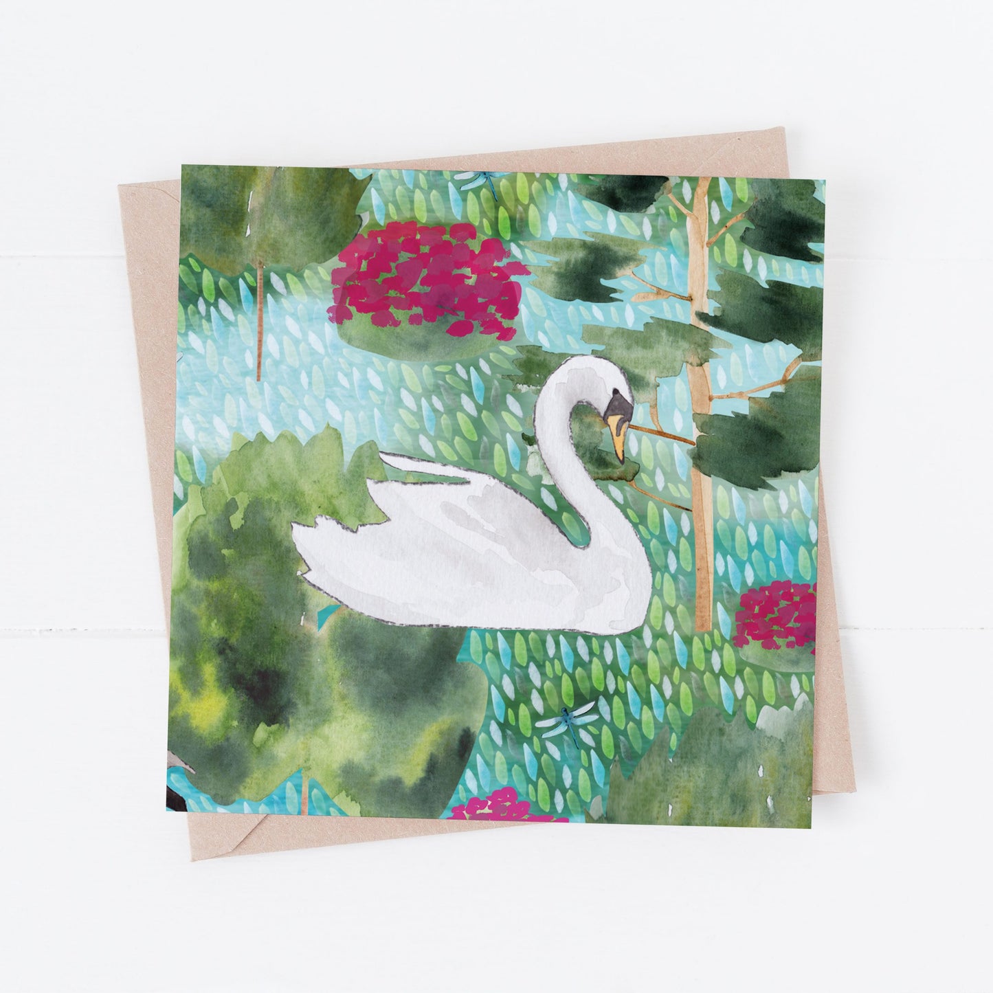 Swan Greeting Card