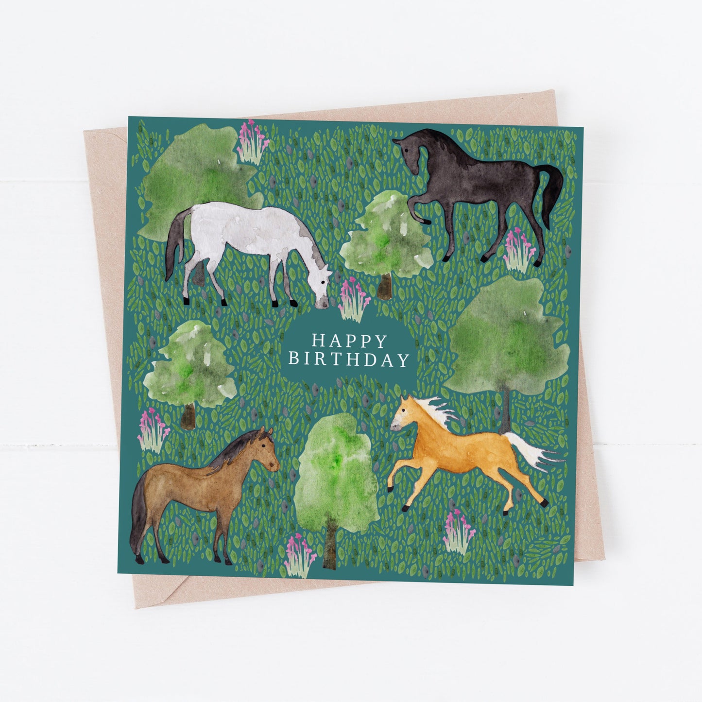 Horse Happy Birthday Card