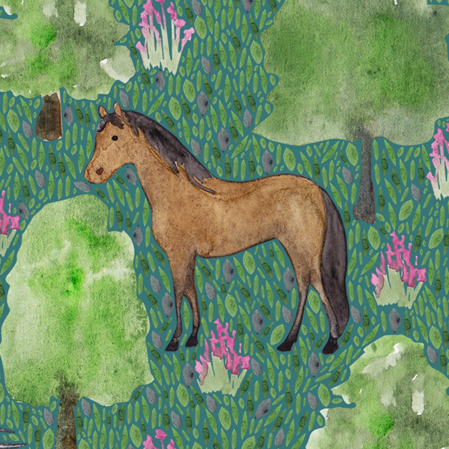Mustang Horse Greeting Card