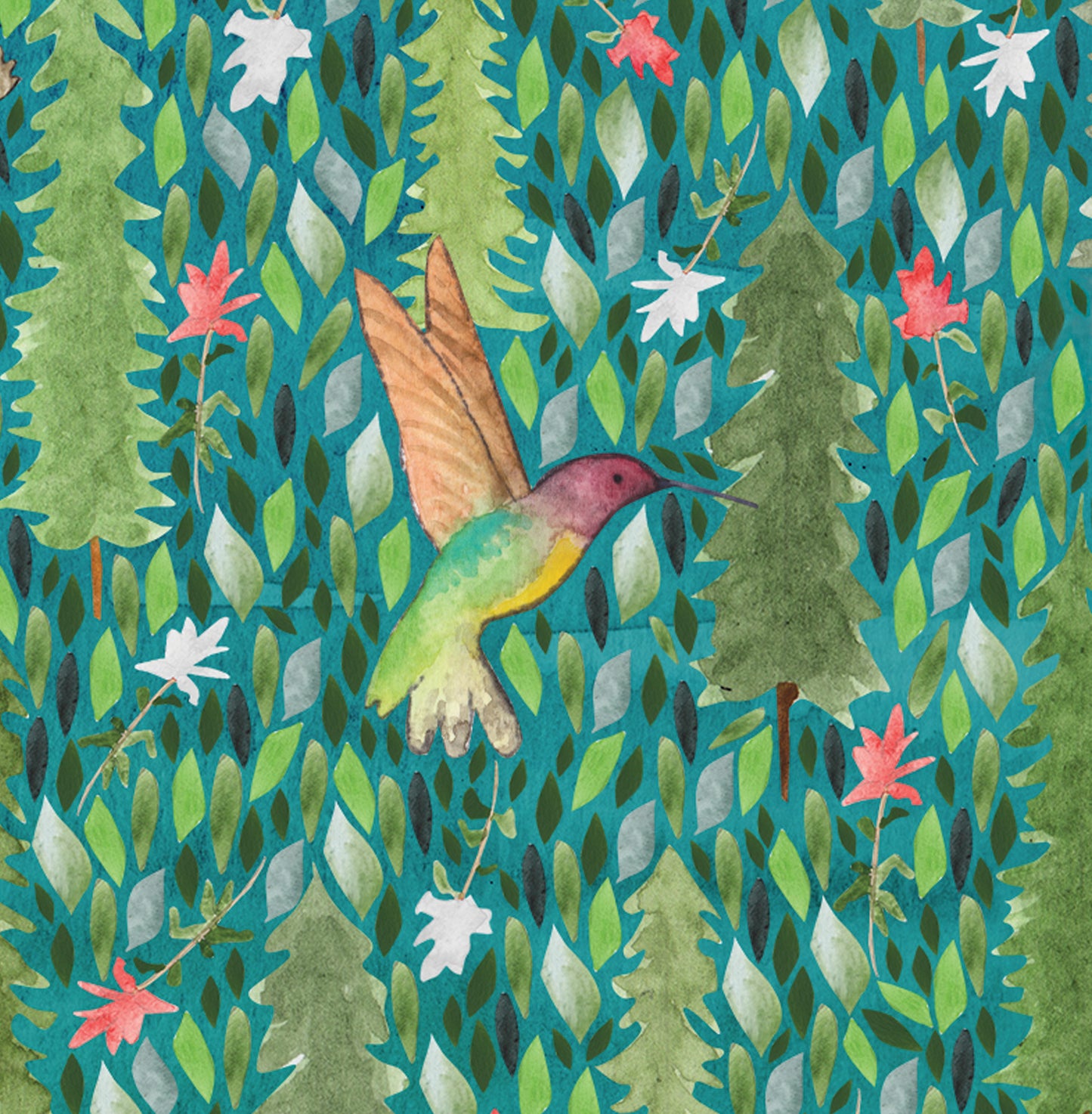 Humming bird greeting card