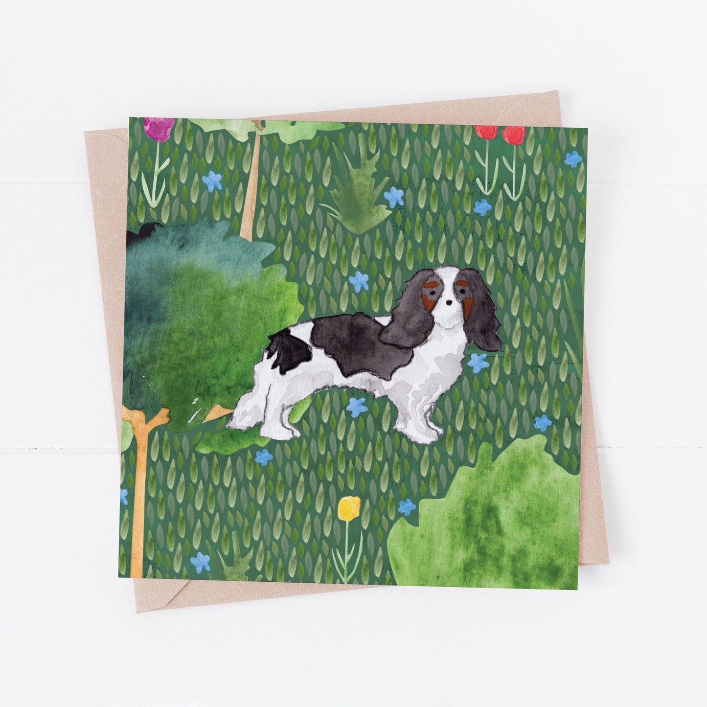King Charles Cavalier greeting card