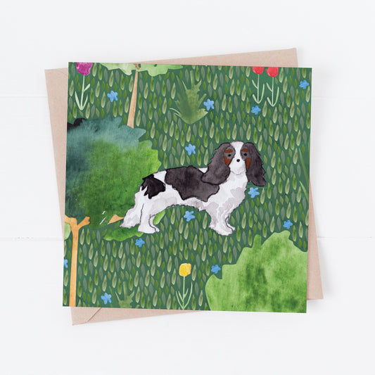 King Charles Cavalier greeting card