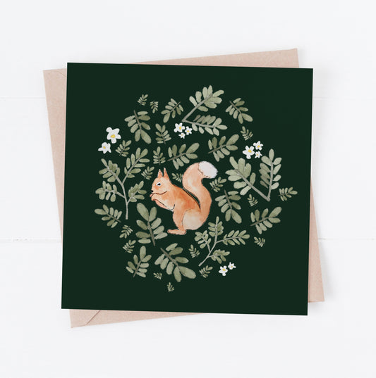 Squirrel Greeting Card