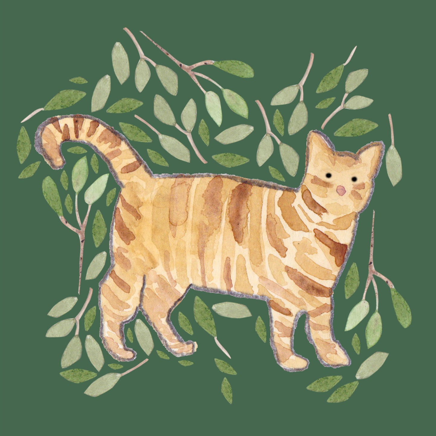 Tabby Cat greeting card