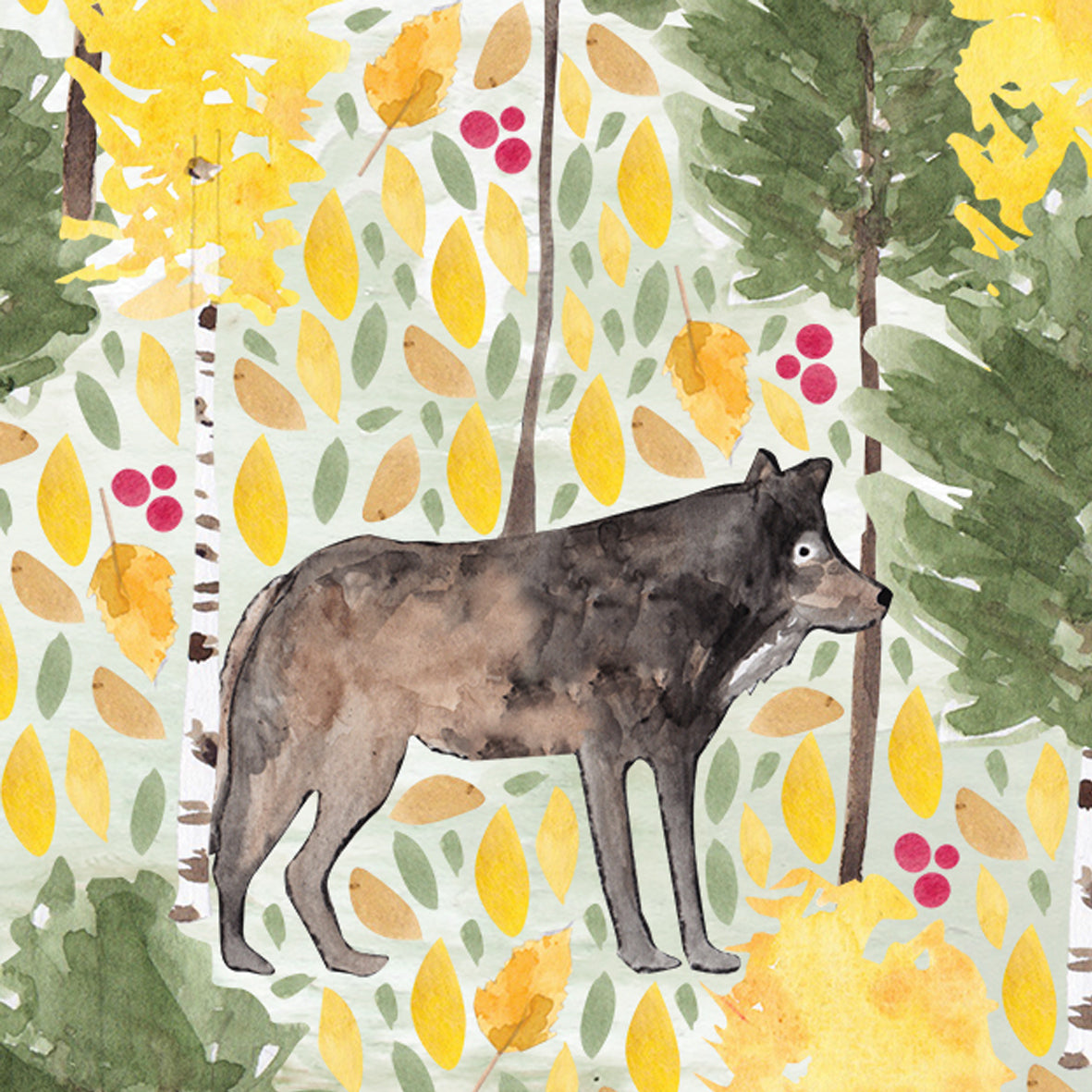 Wolf Greeting Card