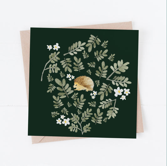 Hedgehog greeting card