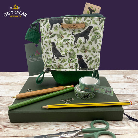 Black Labrador Pop Up Pencil Case