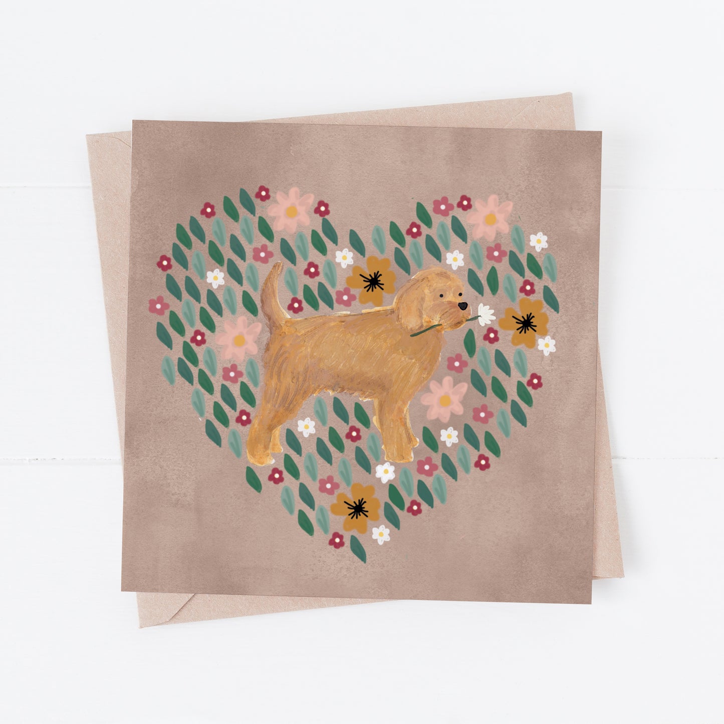 Cockapoo greeting card