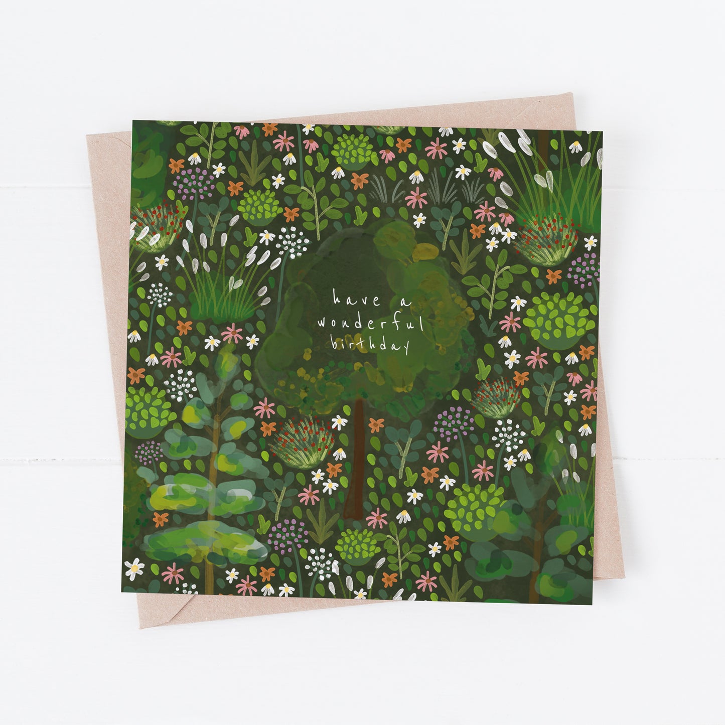 Happy Birthday Summer Forest greeting card