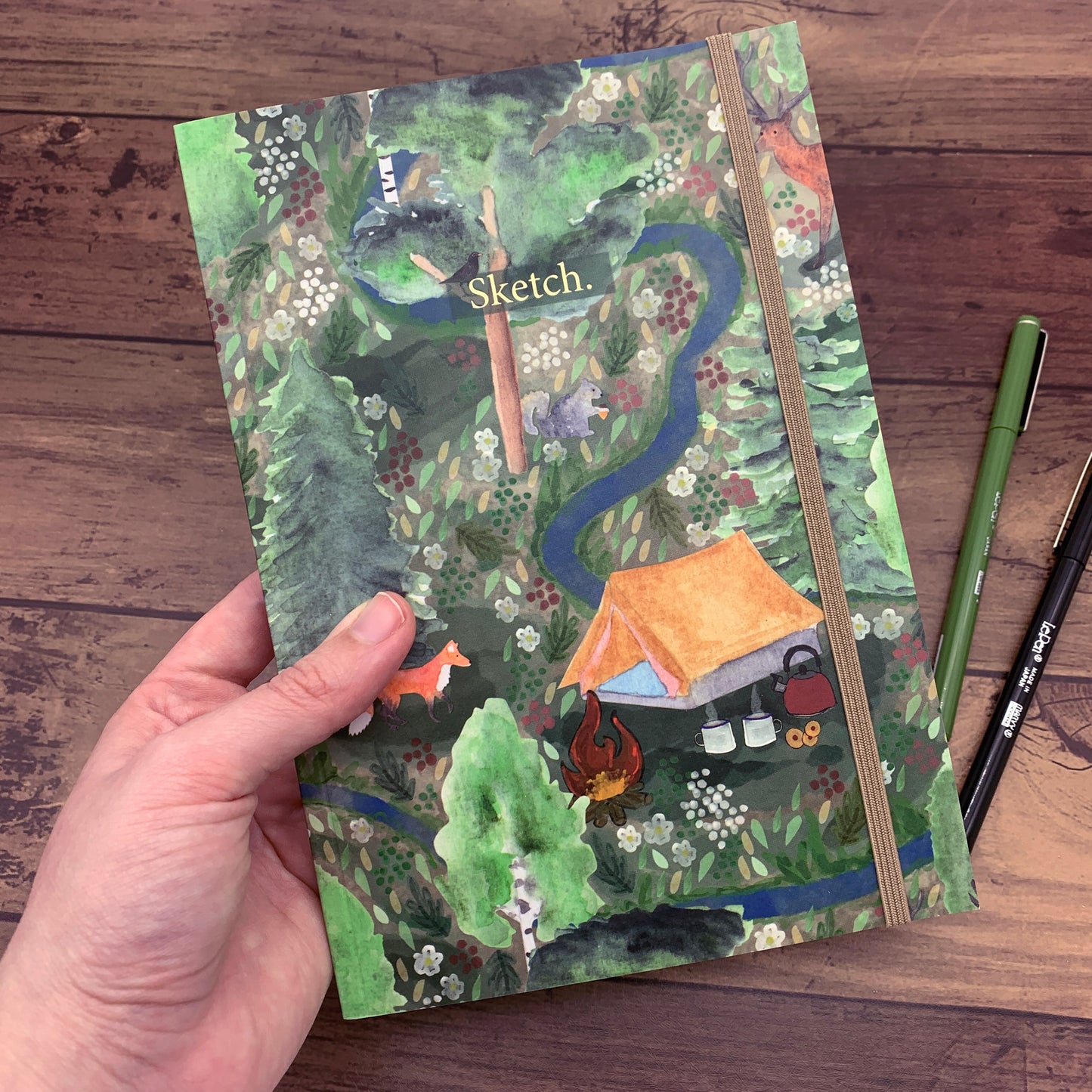 Wild Camping Notebook Gift Set