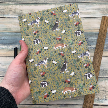 Border Collie A5 lined notebook