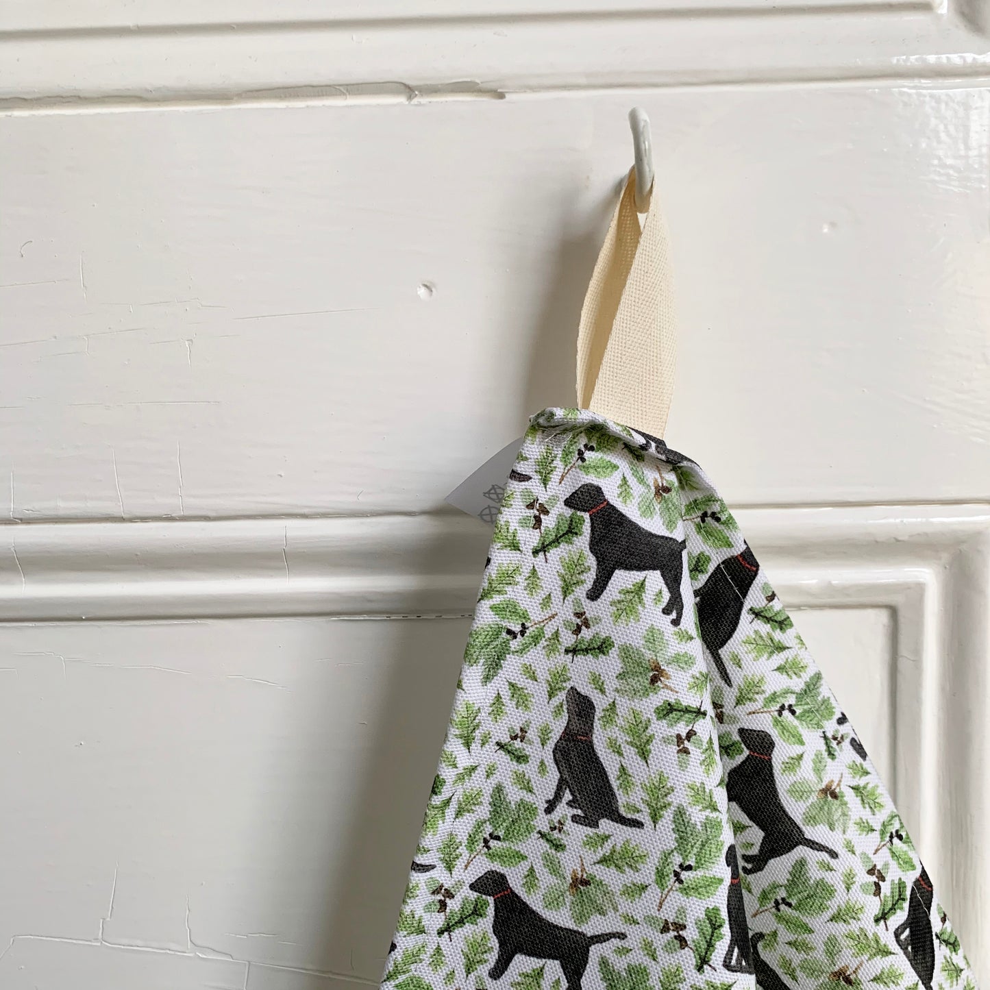 Black Labrador Tea Towel