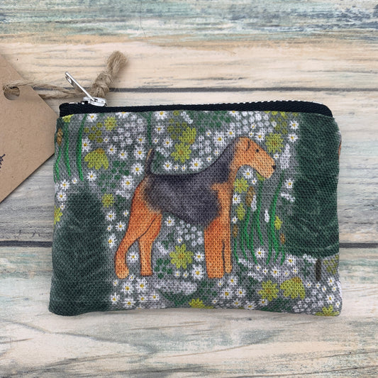 Airedale Terrier coin purse