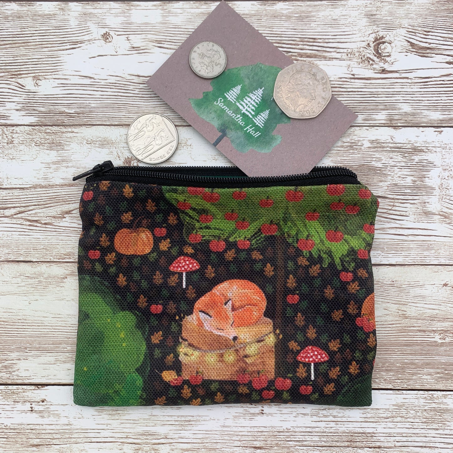 Sleepy Fox Coin Purse