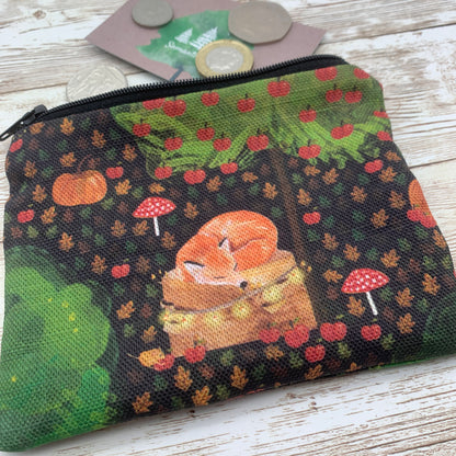 Sleepy Fox Coin Purse